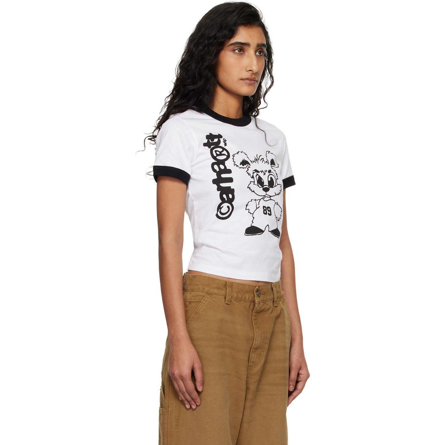  Carhartt Work In Progress White Ip Ringer T-shirt 