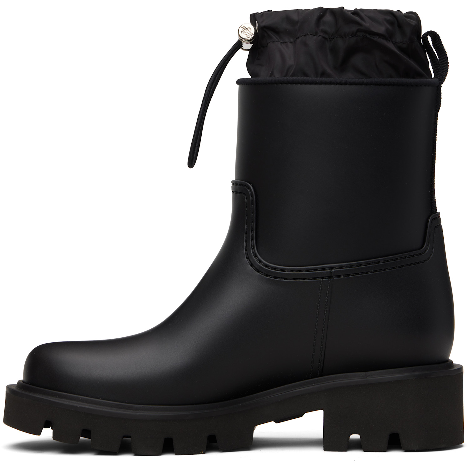  Moncler Black Kickstream Rain Boots 