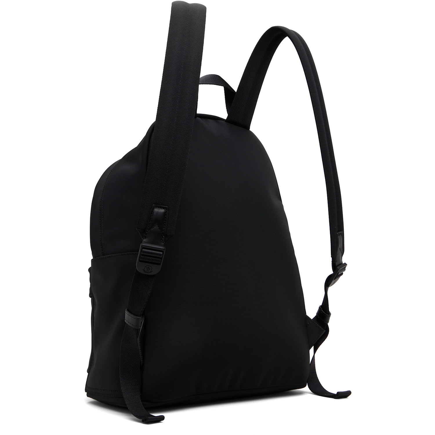  Moncler Black New Pierrick Metal Logo Backpack 