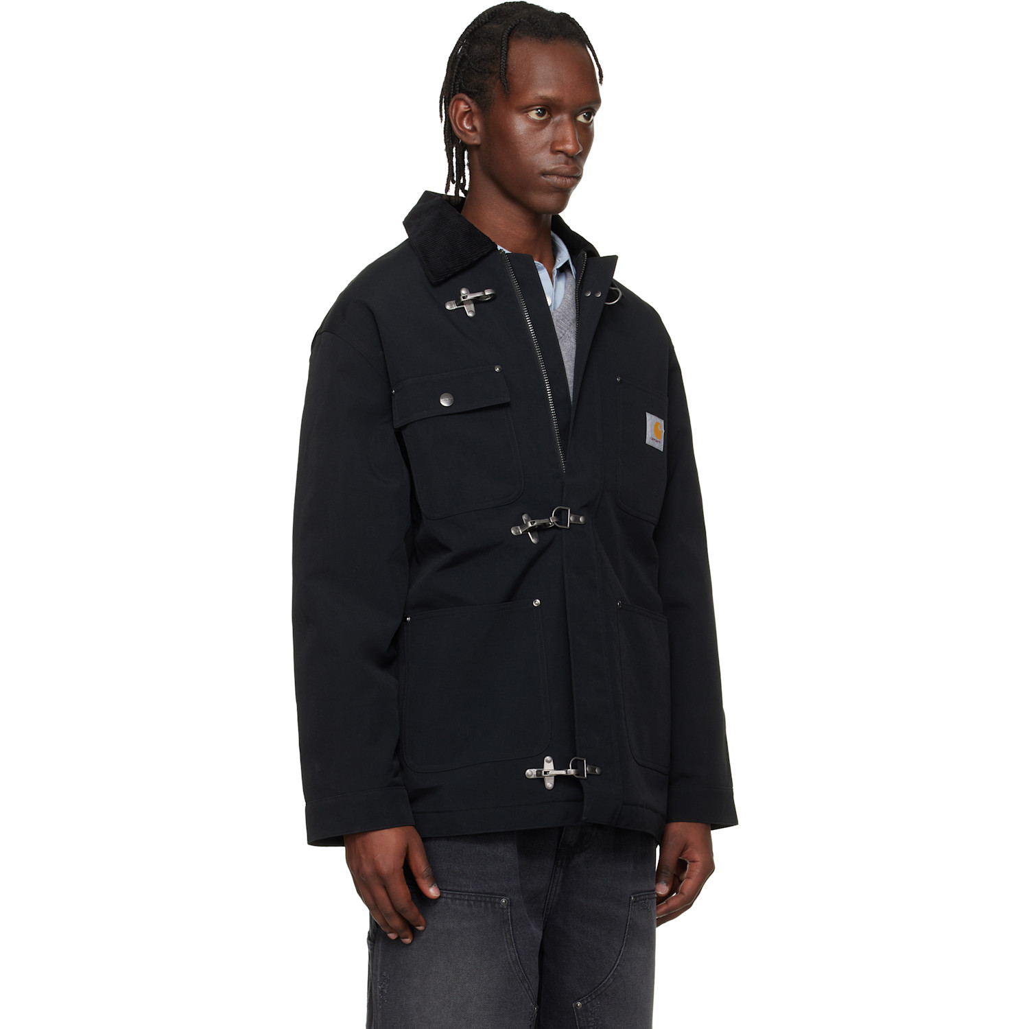  Carhartt Work In Progress Black Adair Coat 