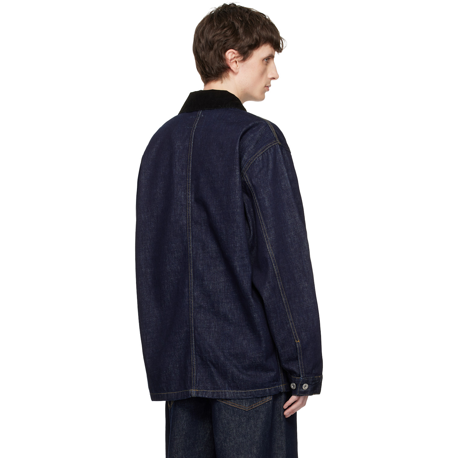  Carhartt Work In Progress Blue Warren Denim Chore Coat 
