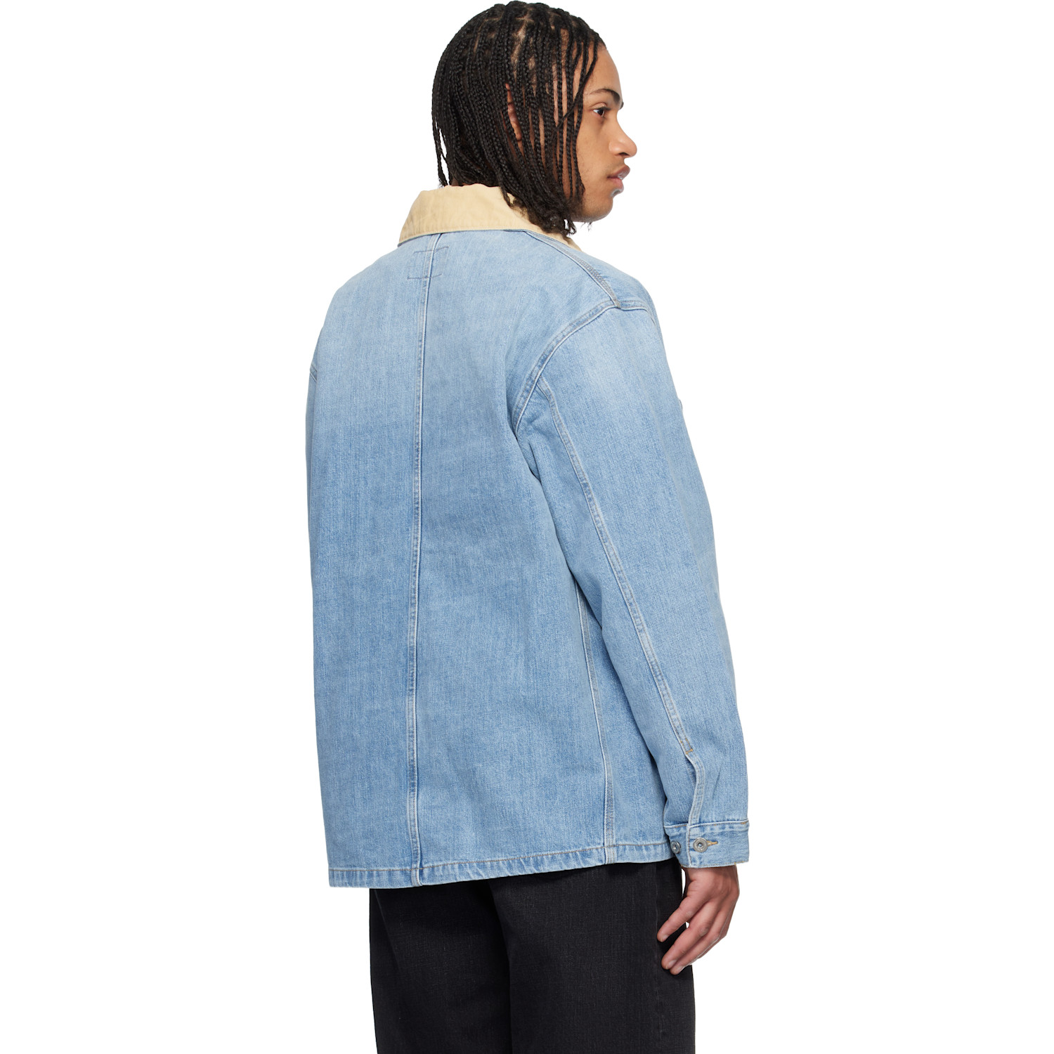  Carhartt Work In Progress Blue Warren Denim Chore Coat 