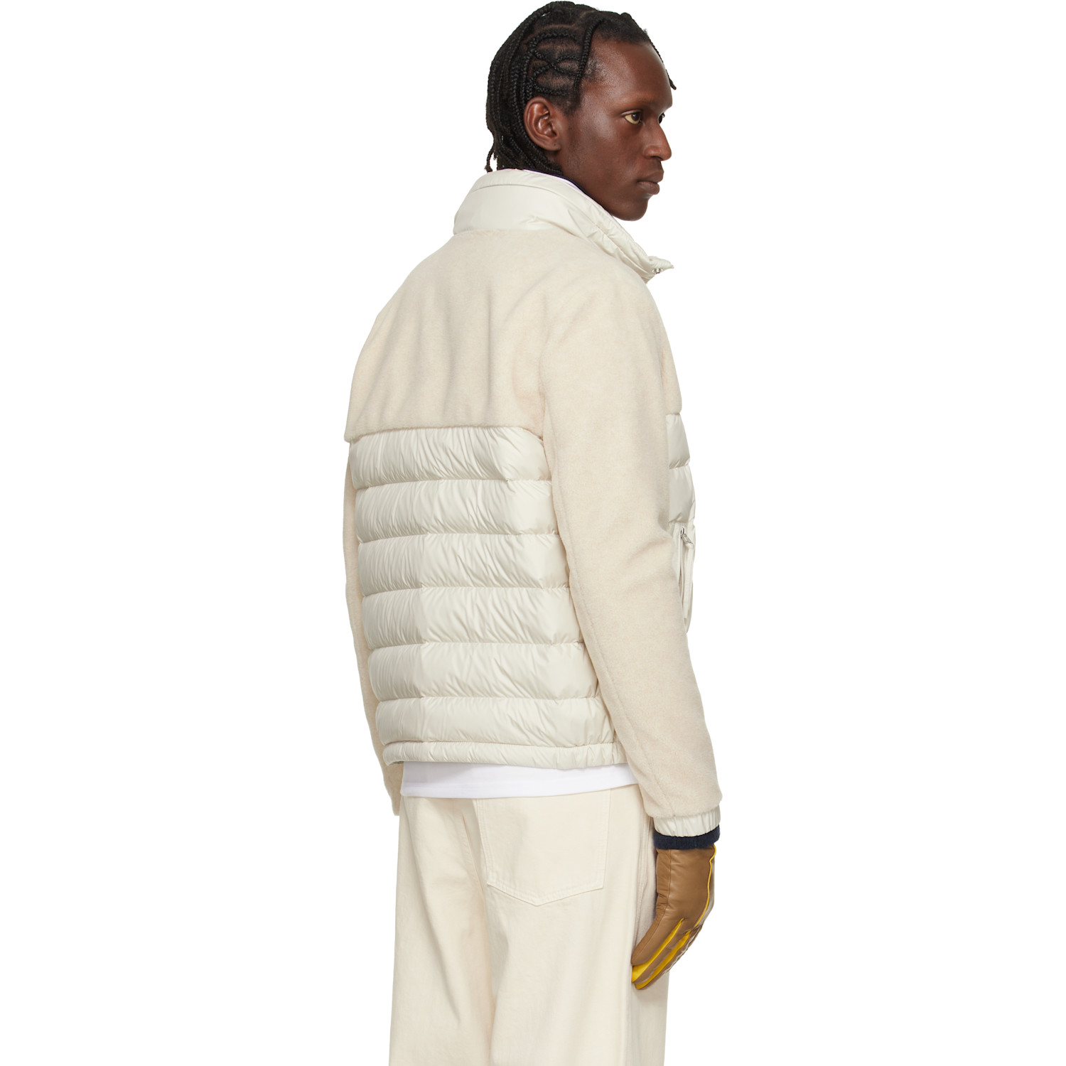  Moncler Beige Mistral Teddy Short Down Jacket 