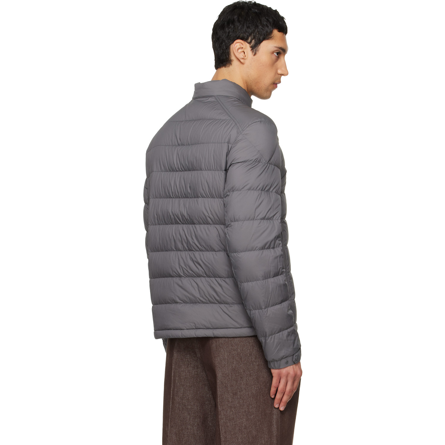  Moncler Gray Selves Short Down Jacket 