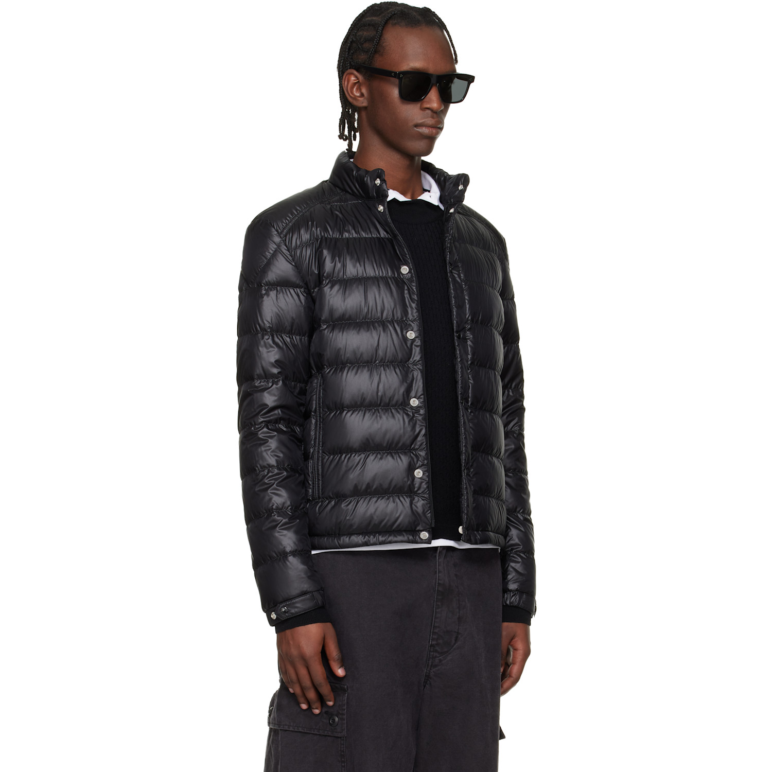  Moncler Black Selves Short Down Jacket 