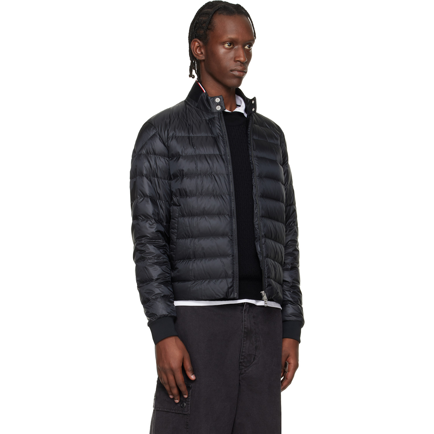  Moncler Black Rigel Short Down Jacket 