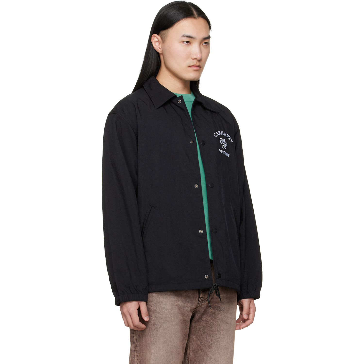  Carhartt Work In Progress Black Eightynine Coach Jacket 