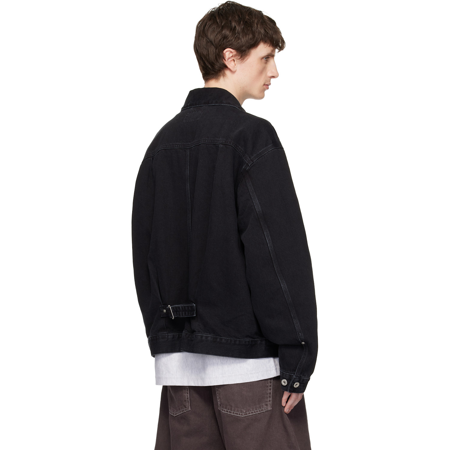  Carhartt Work In Progress Black Belmar Denim Jacket 