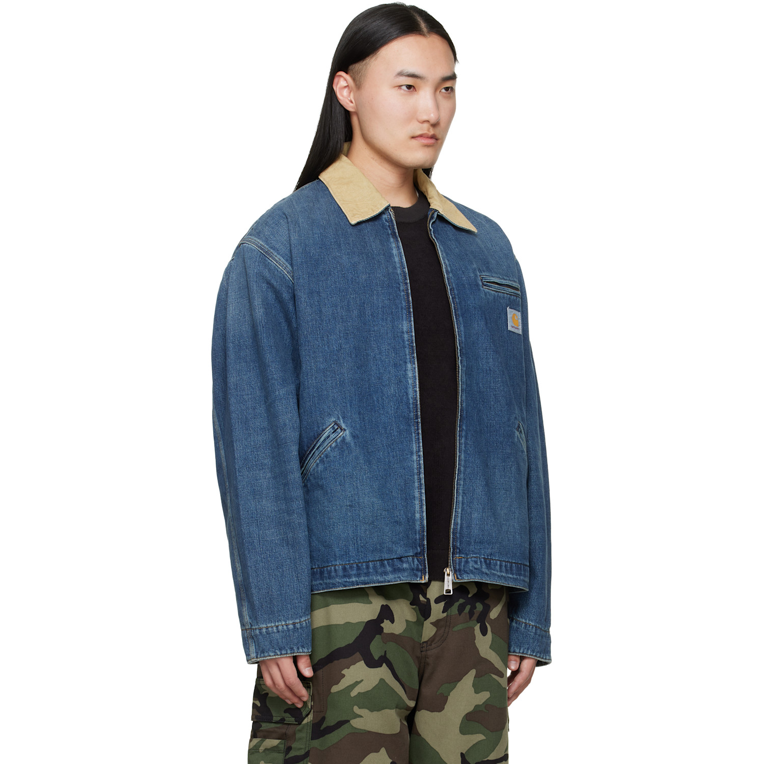 Carhartt Work In Progress Blue Og Detroit Denim Jacket 