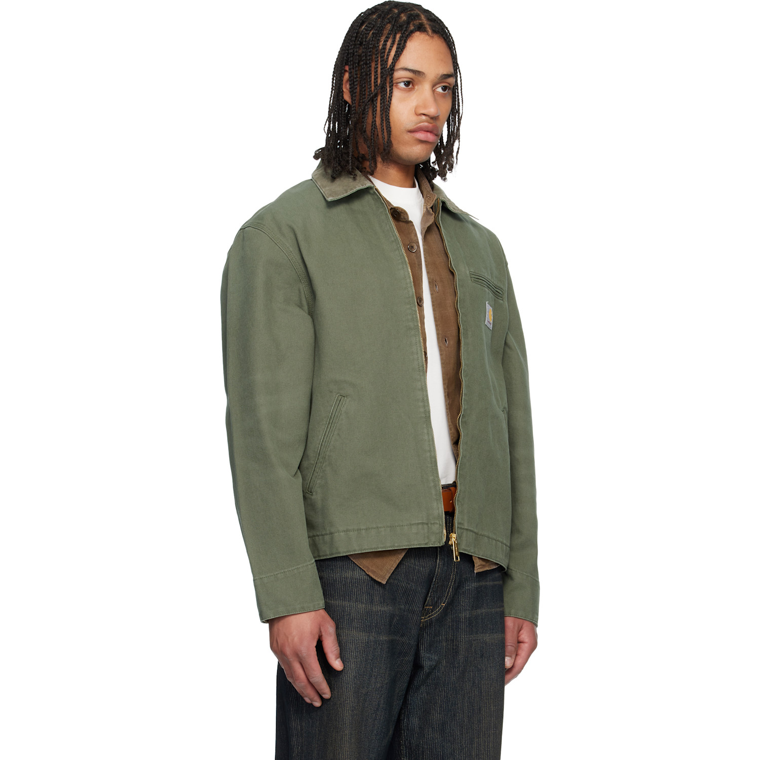  Carhartt Work In Progress Green Detroit Jacket 