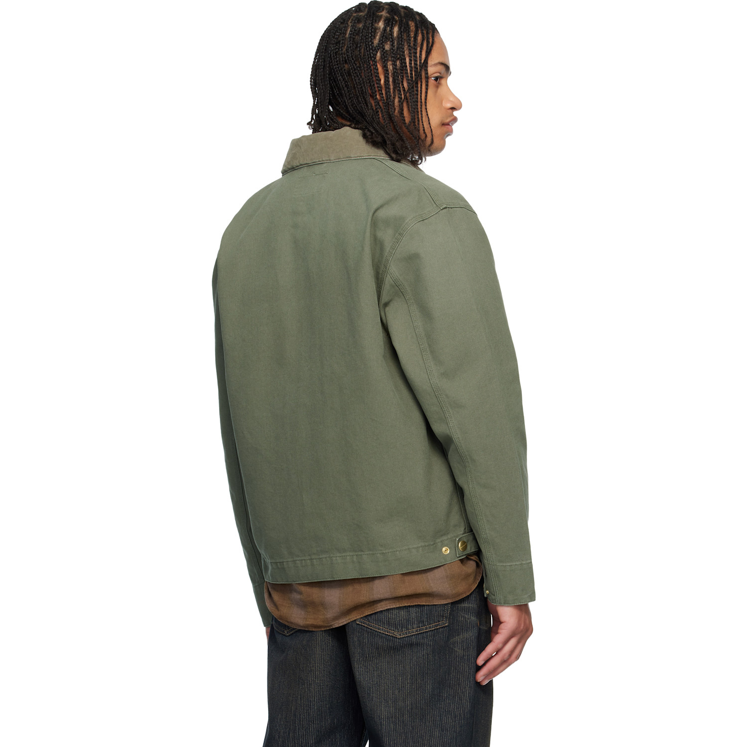  Carhartt Work In Progress Green Detroit Jacket 