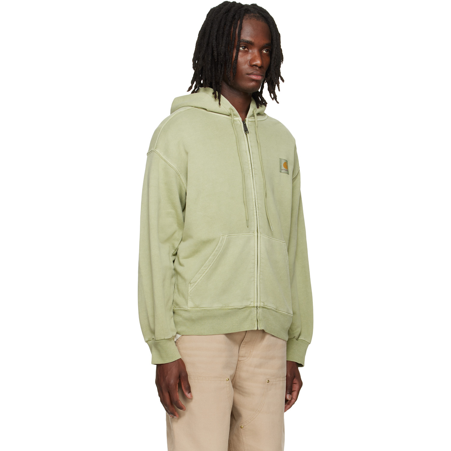  Carhartt Work In Progress Green Nelson Hoodie 