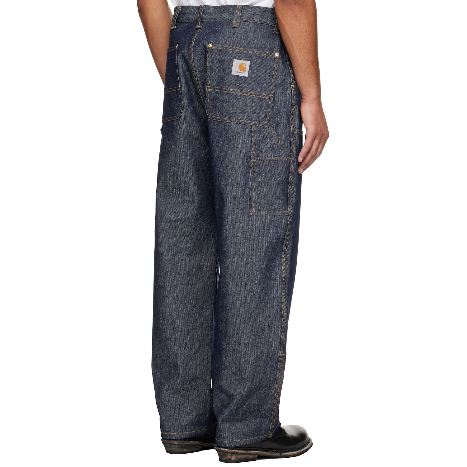  Carhartt Work In Progress Blue Og Double Knee Jeans 