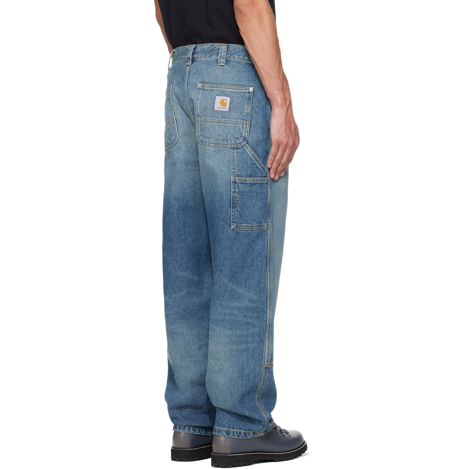  Carhartt Work In Progress Blue Og Double Knee Jeans 