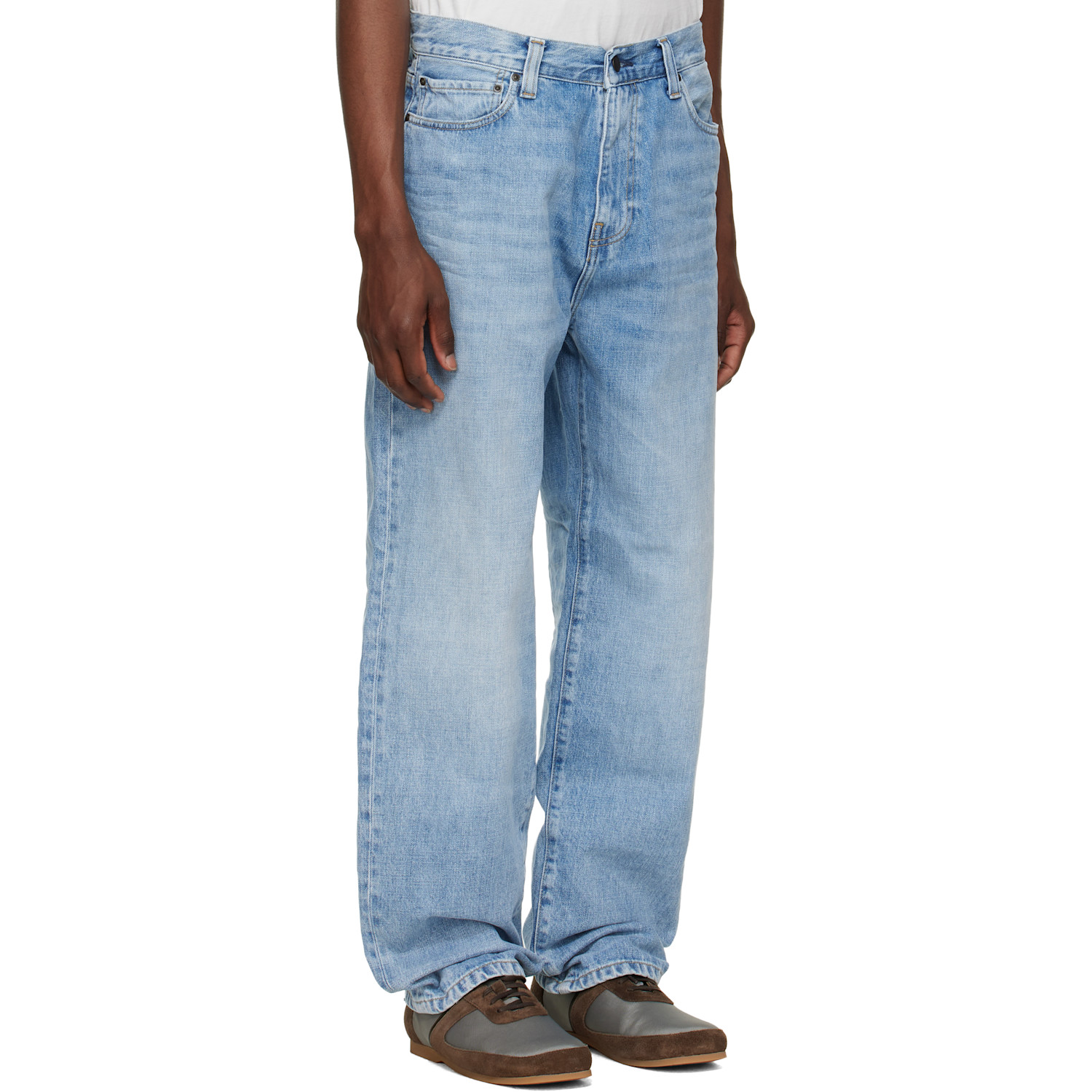  Carhartt Work In Progress Blue Aaron Jeans 