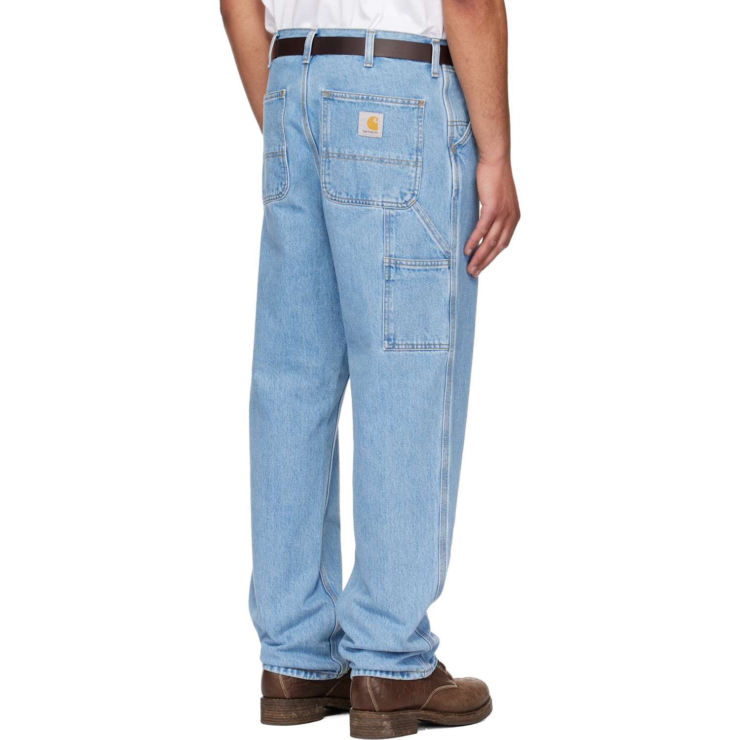  Carhartt Work In Progress Blue Single Knee Jeans 