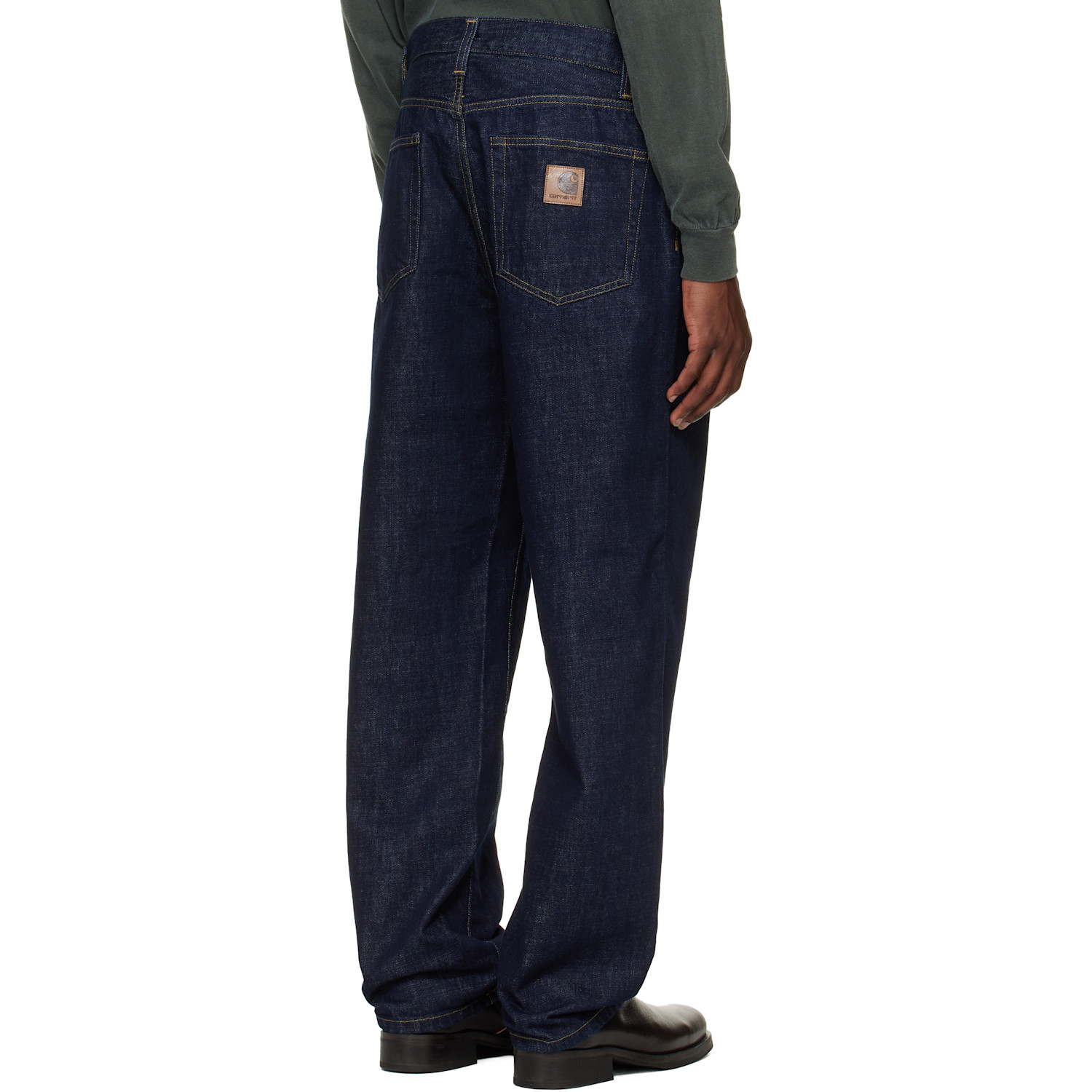  Carhartt Work In Progress Navy Aaron Jeans 
