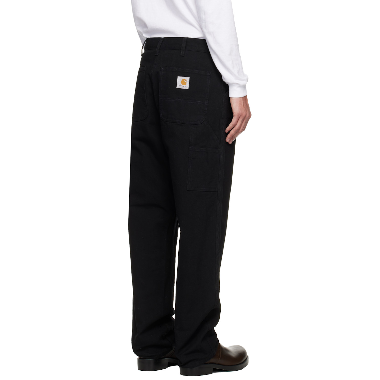  Carhartt Work In Progress Black Double Knee Trousers 