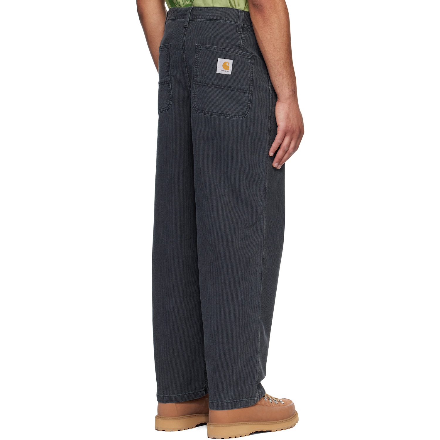  Carhartt Work In Progress Black Parrish Corduroy Trousers 