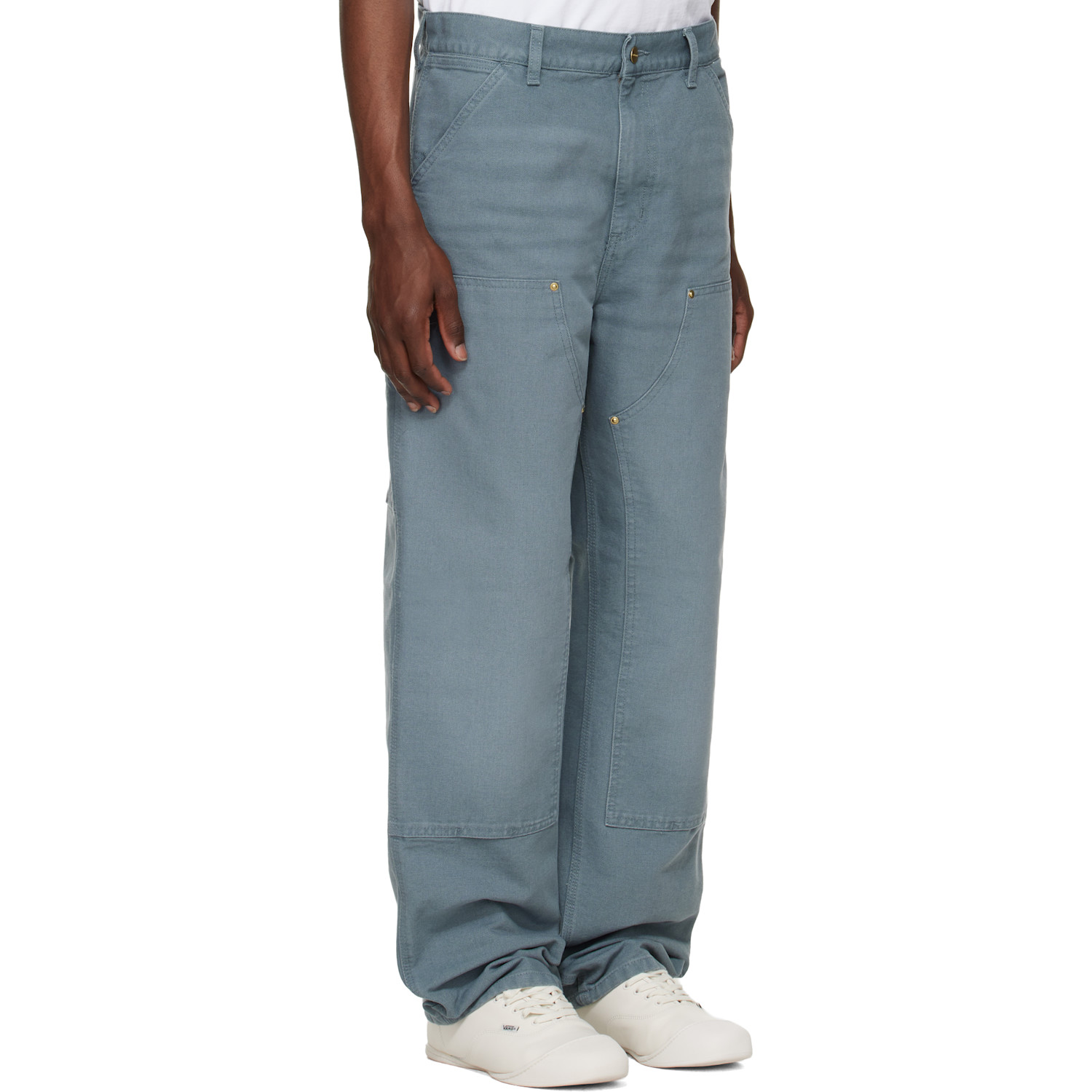  Carhartt Work In Progress Blue Double Knee Trousers 