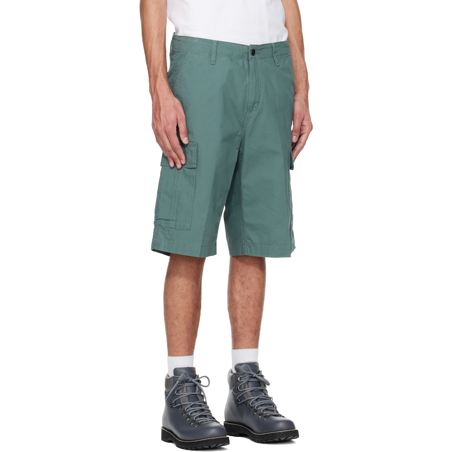 Carhartt Work In Progress Green Regular Cargo Shorts 
