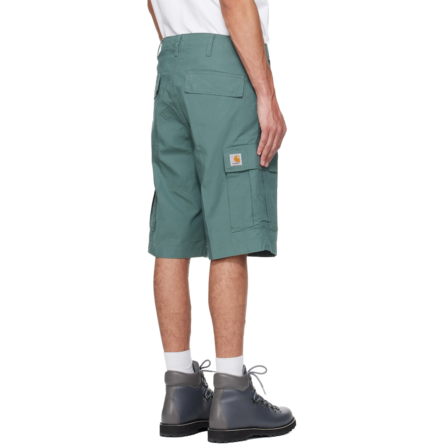  Carhartt Work In Progress Green Regular Cargo Shorts 