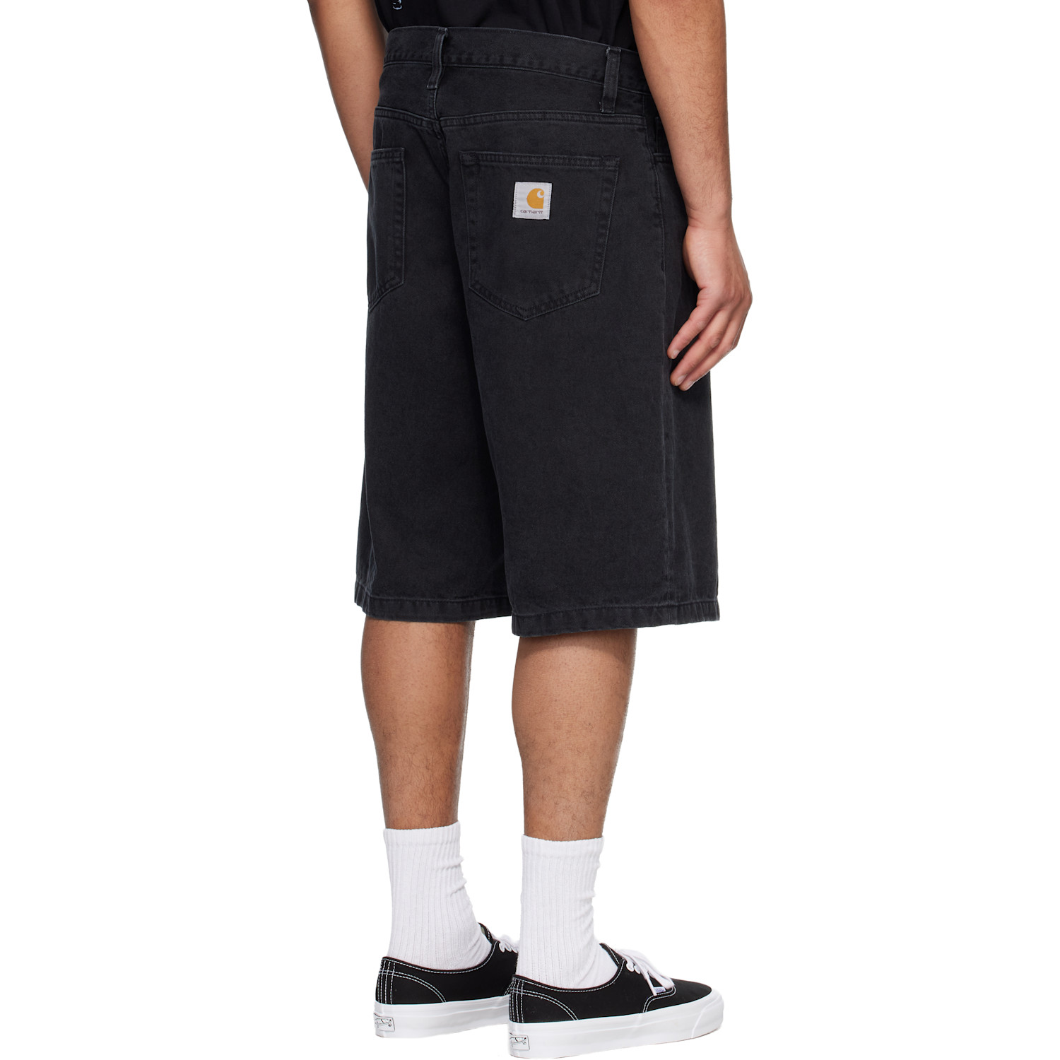  Carhartt Work In Progress Black Landon Denim Shorts 