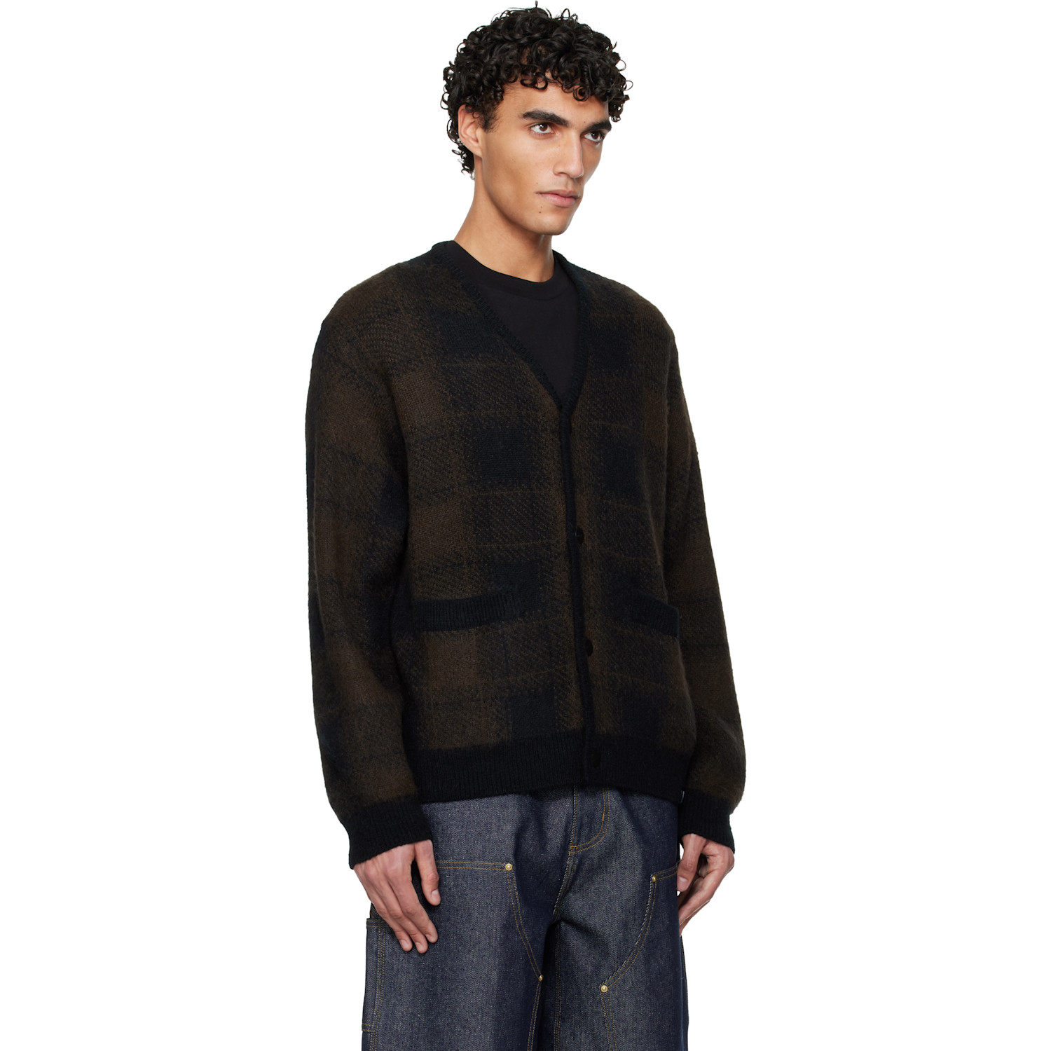  Carhartt Work In Progress Brown Everson Cardigan 