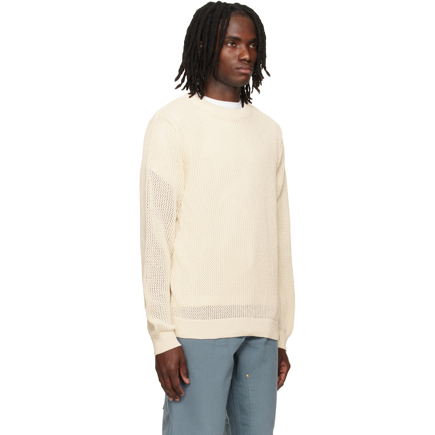  Carhartt Work In Progress Off-white Stockton Sweater 
