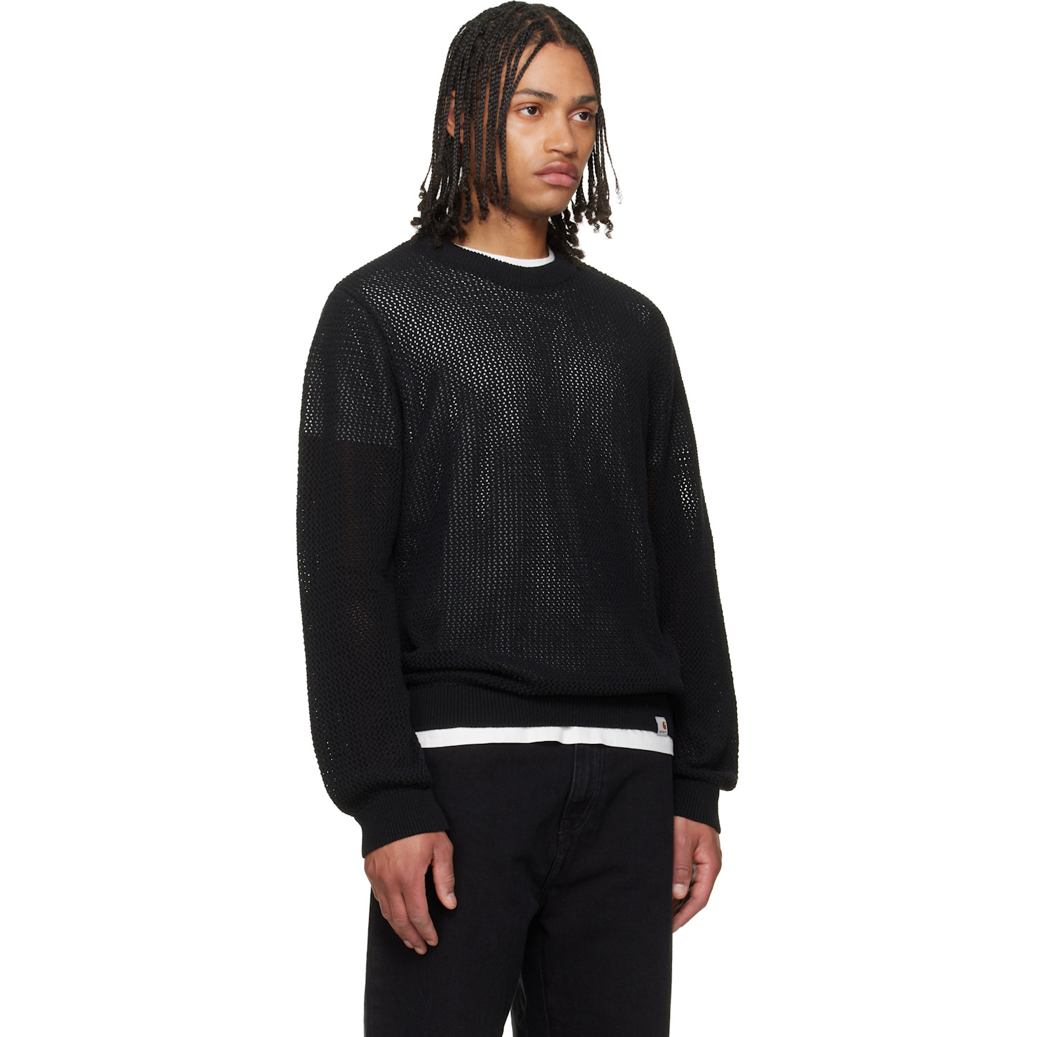  Carhartt Work In Progress Black Stockton Sweater 