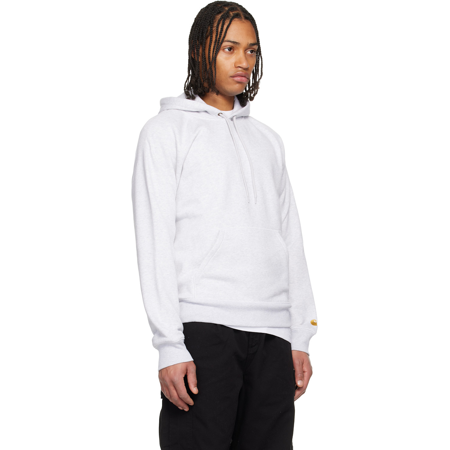  Carhartt Work In Progress Gray Chase Hoodie 