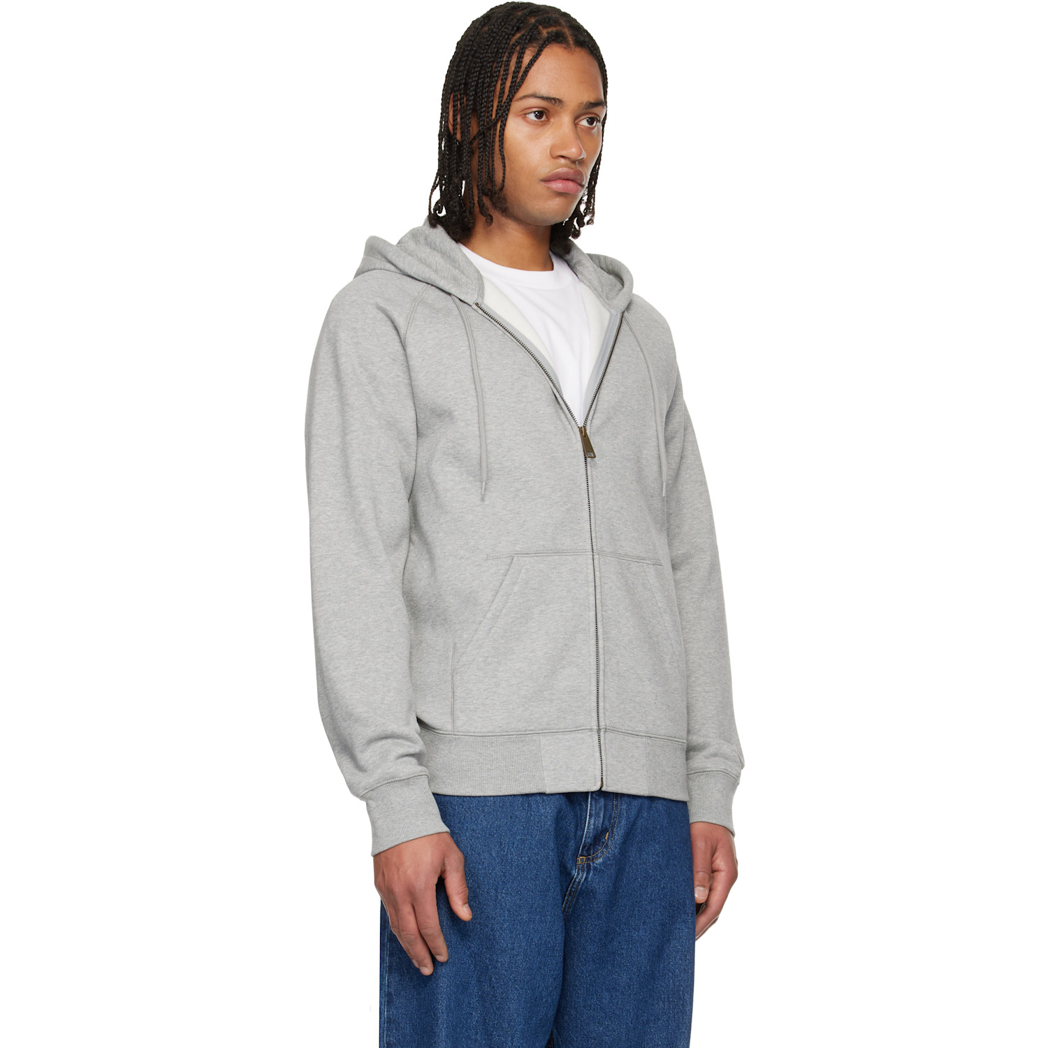  Carhartt Work In Progress Gray Chase Hoodie 