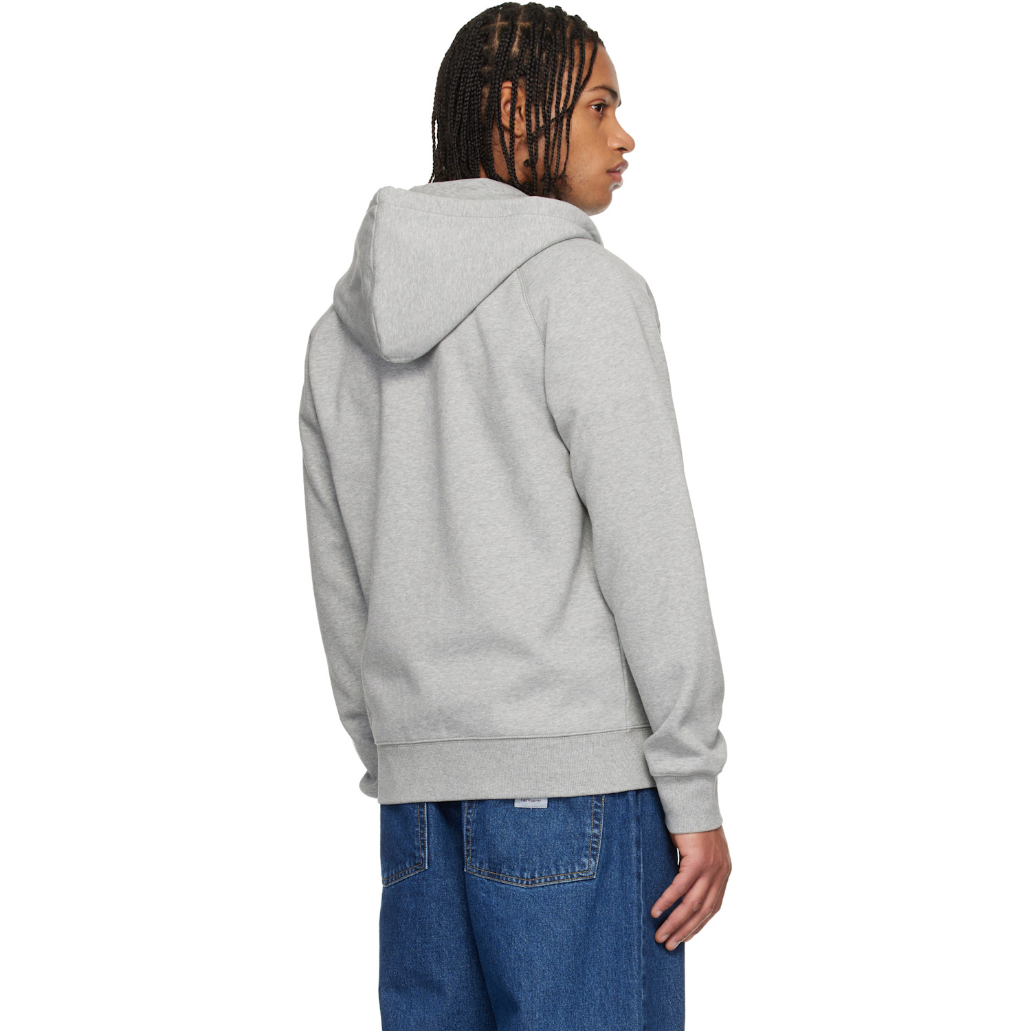  Carhartt Work In Progress Gray Chase Hoodie 