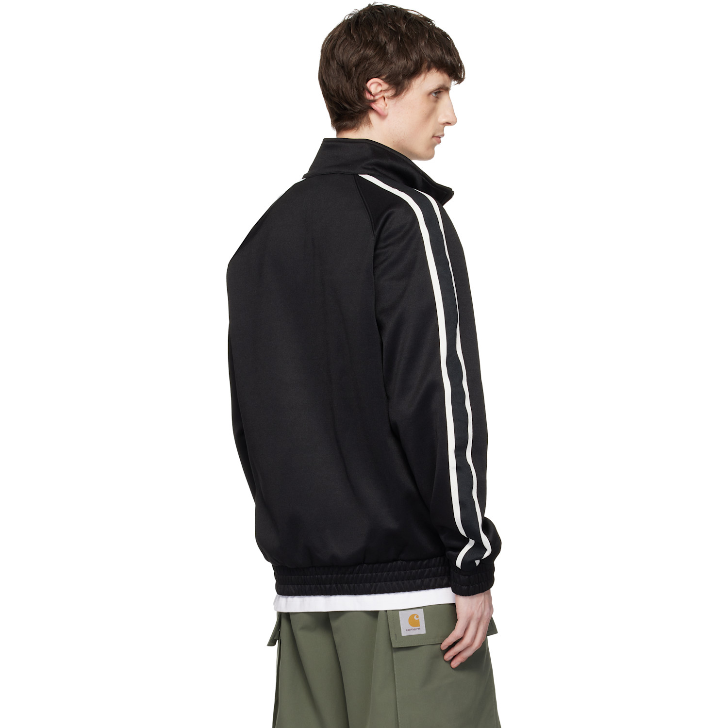  Carhartt Work In Progress Black Bolar Sweat Track Jacket 