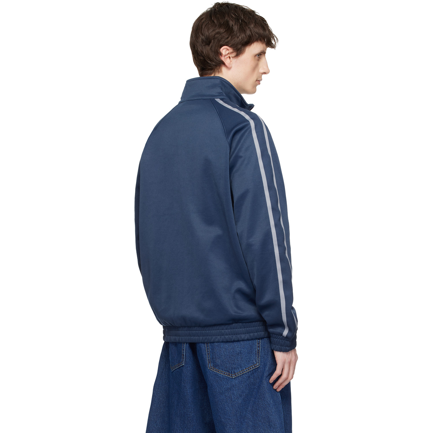  Carhartt Work In Progress Blue Bolar Sweat Track Jacket 