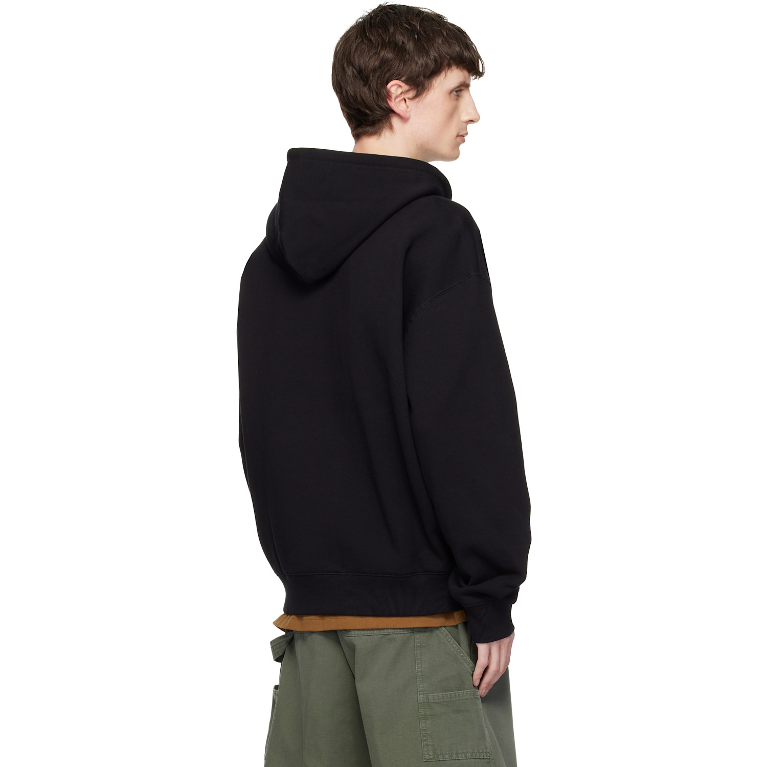  Carhartt Work In Progress Black Wip Label Sweat Hoodie 