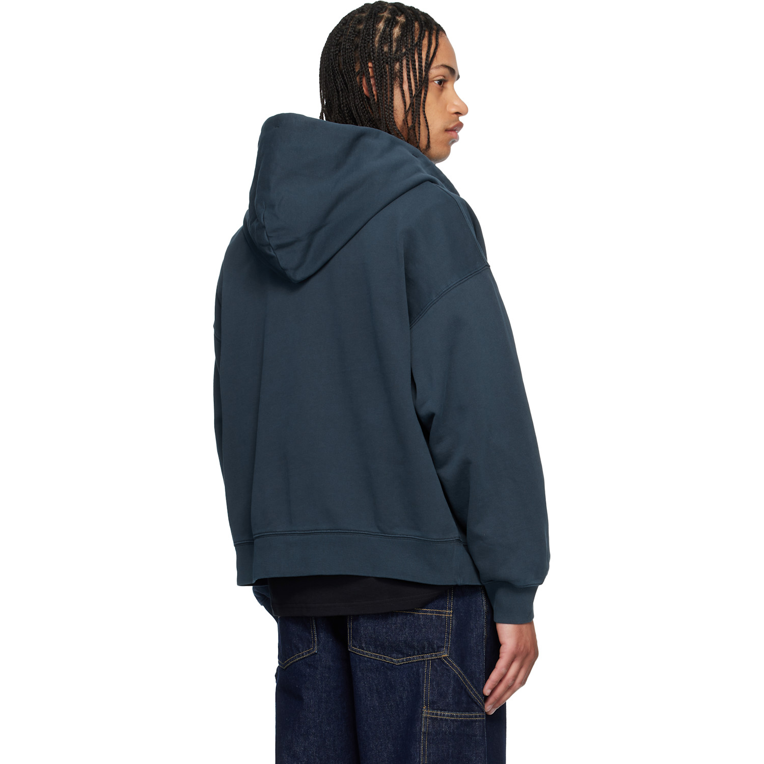  Carhartt Work In Progress Navy Benton Hoodie 