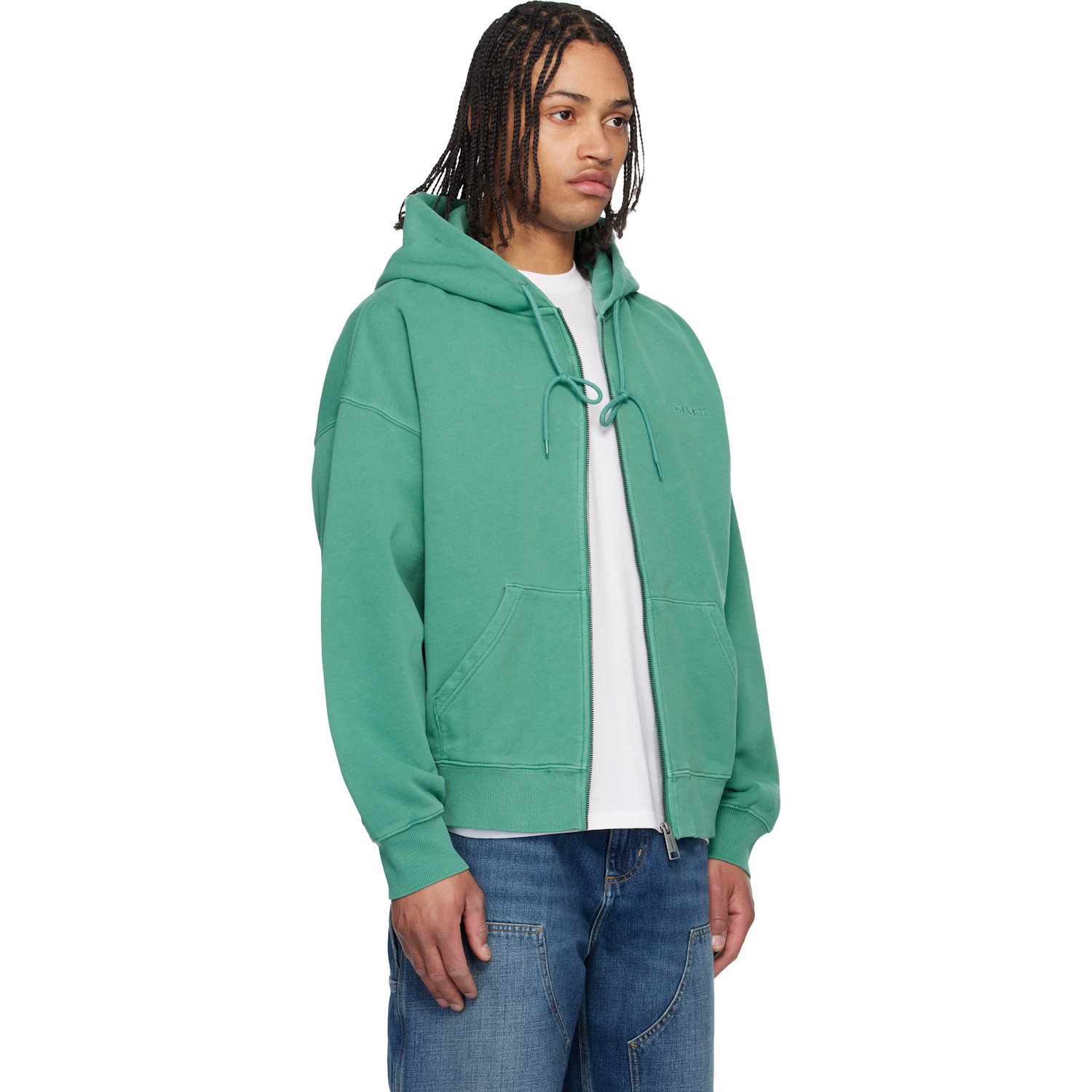  Carhartt Work In Progress Green Benton Hoodie 