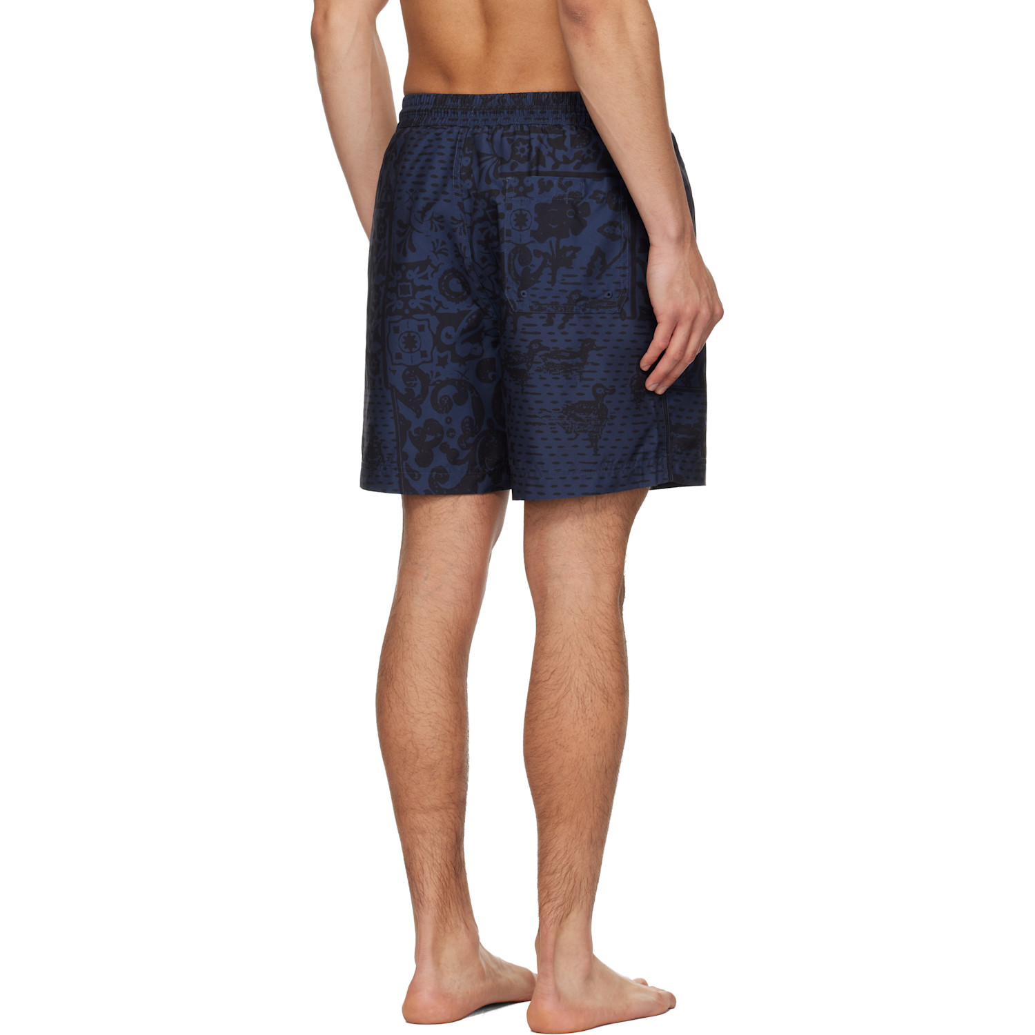  Carhartt Work In Progress Navy Slater Swim Shorts 
