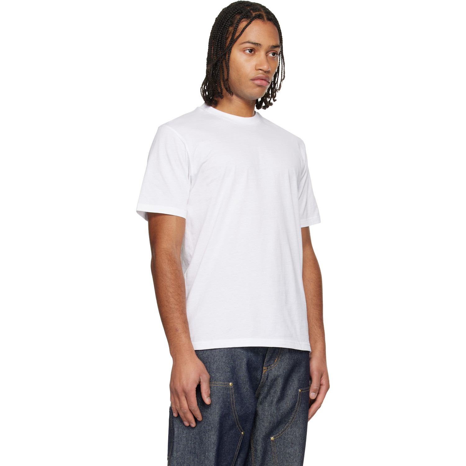  Carhartt Work In Progress Two-pack White Standard Crew Neck T-shirts 