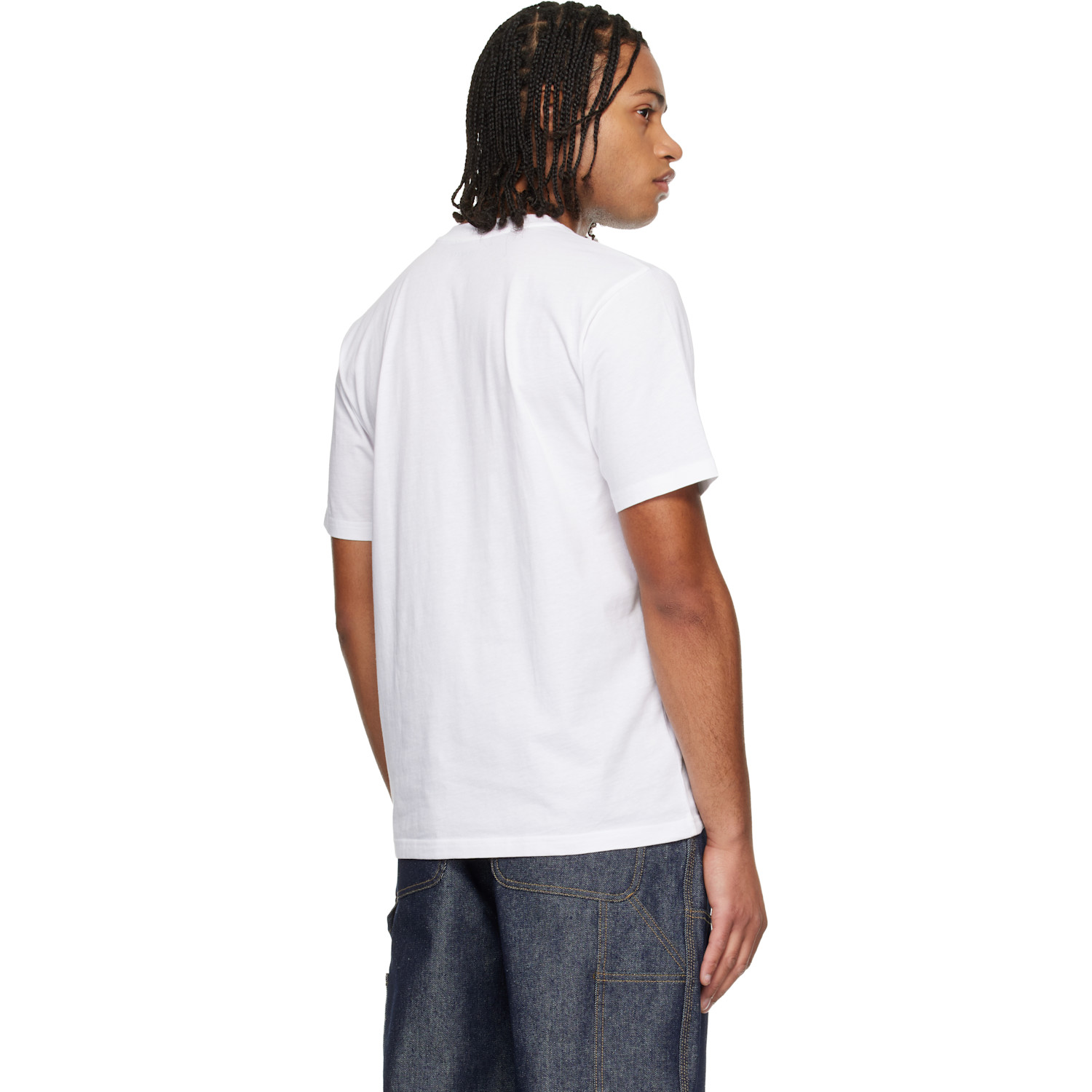  Carhartt Work In Progress Two-pack White Standard Crew Neck T-shirts 