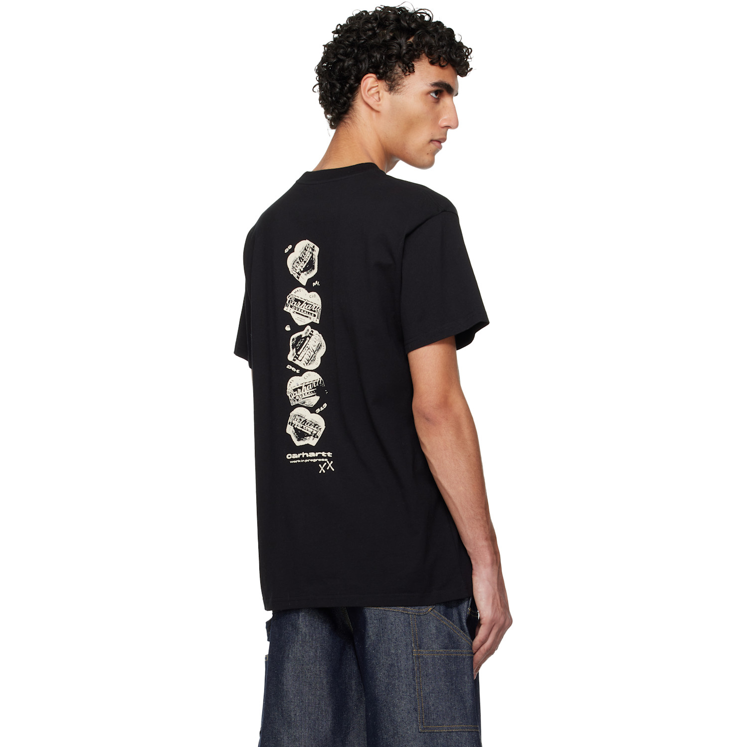  Carhartt Work In Progress Black Garble T-shirt 