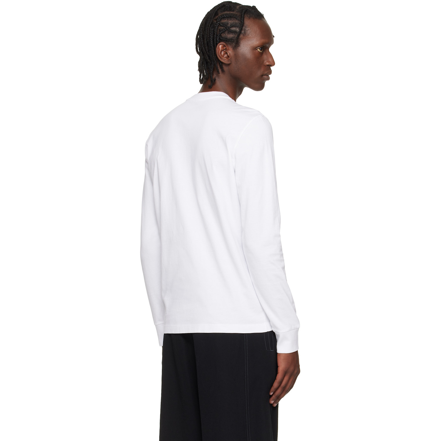  Moncler White Logo Cotton Sweatshirt 