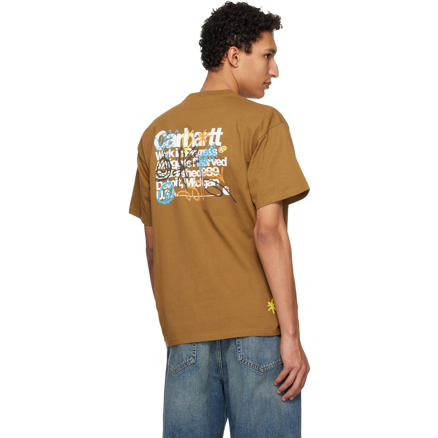 Carhartt Work In Progress Brown S/s Primary T-shirt 
