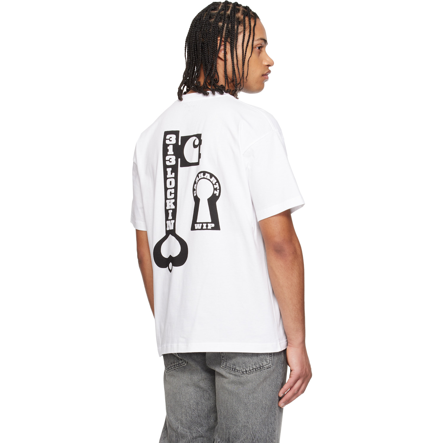  Carhartt Work In Progress White Locked T-shirt 