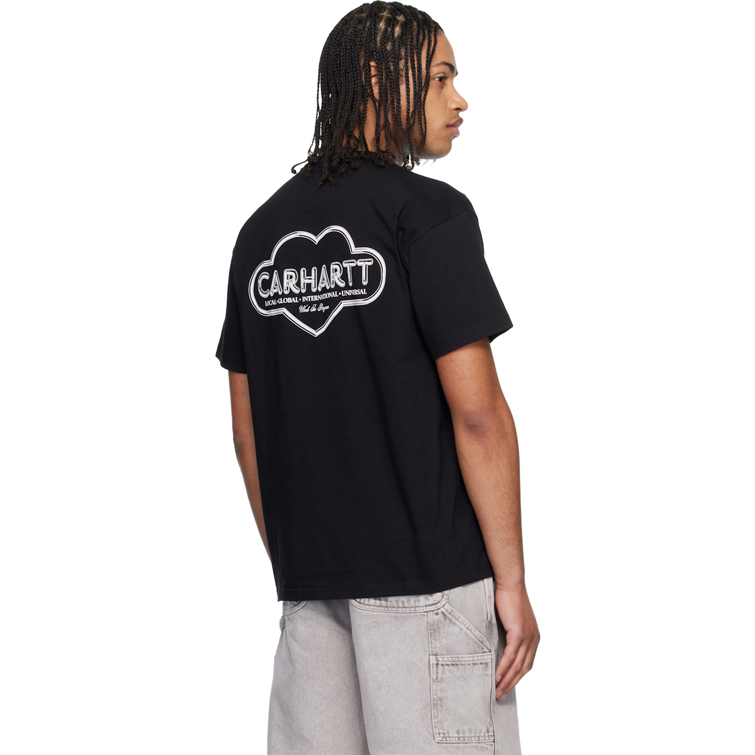  Carhartt Work In Progress Black Cloud Heart T-shirt 