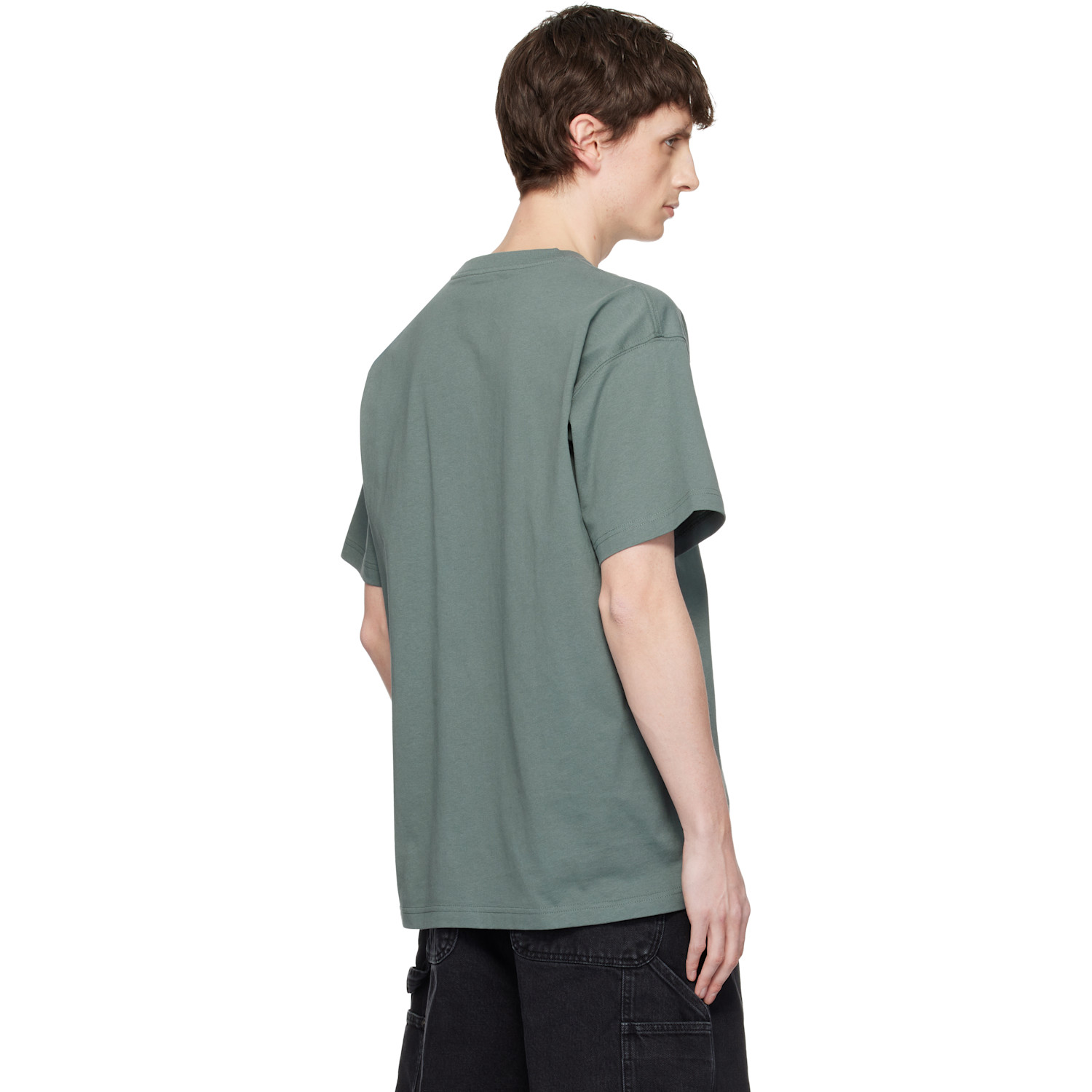  Carhartt Work In Progress Green Monogram T-shirt 