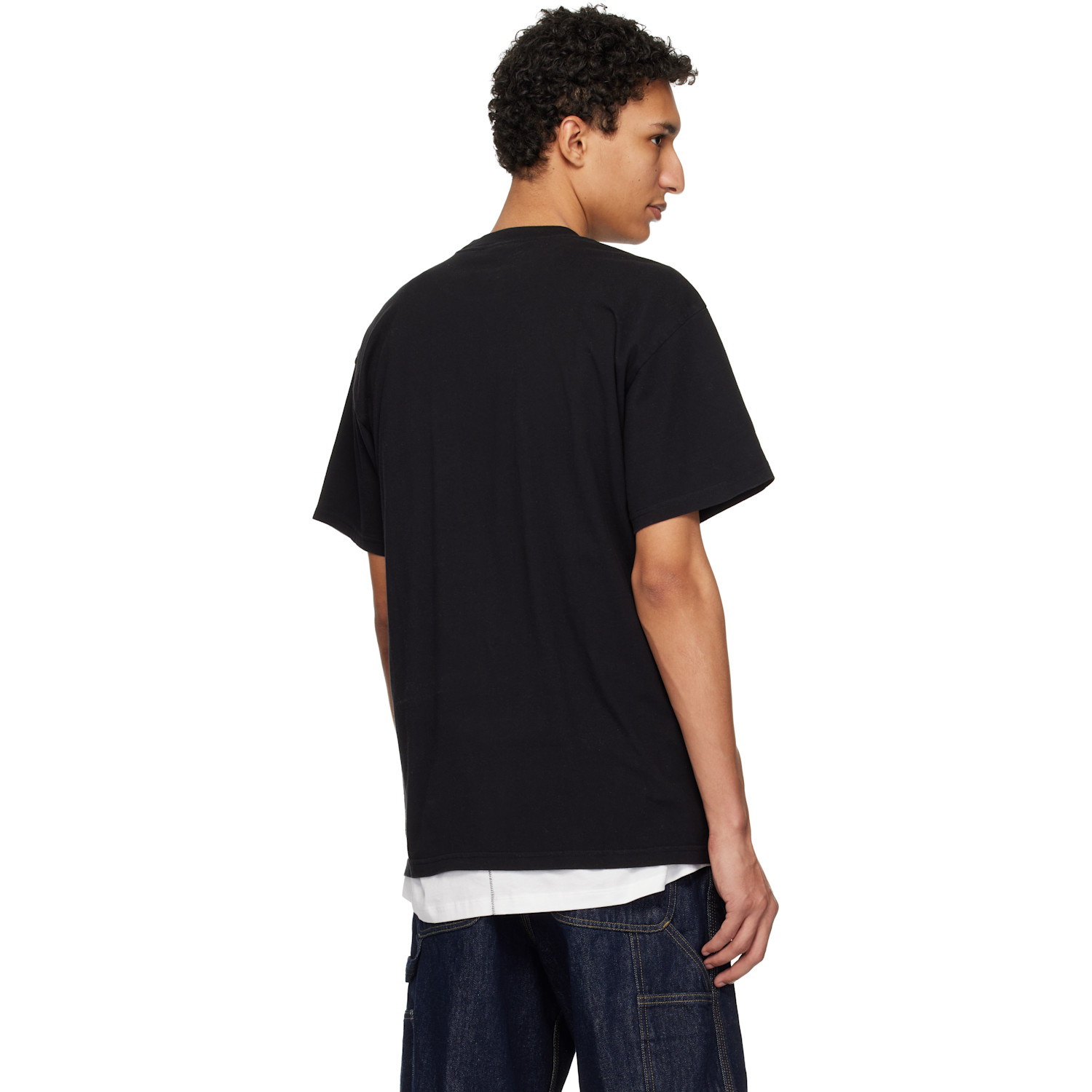  Carhartt Work In Progress Black S/s Pond Corps Pocket T-shirt 
