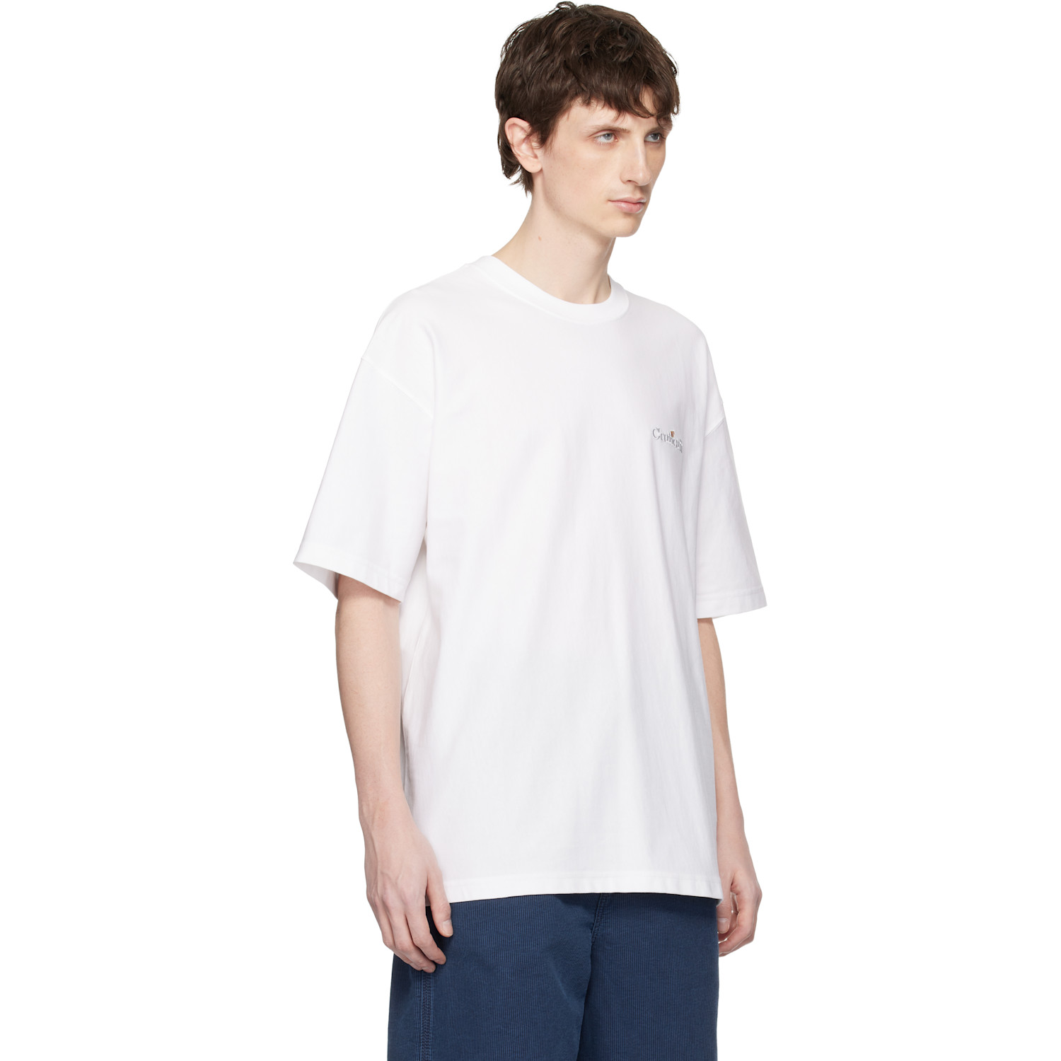  Carhartt Work In Progress White Wip Label T-shirt 