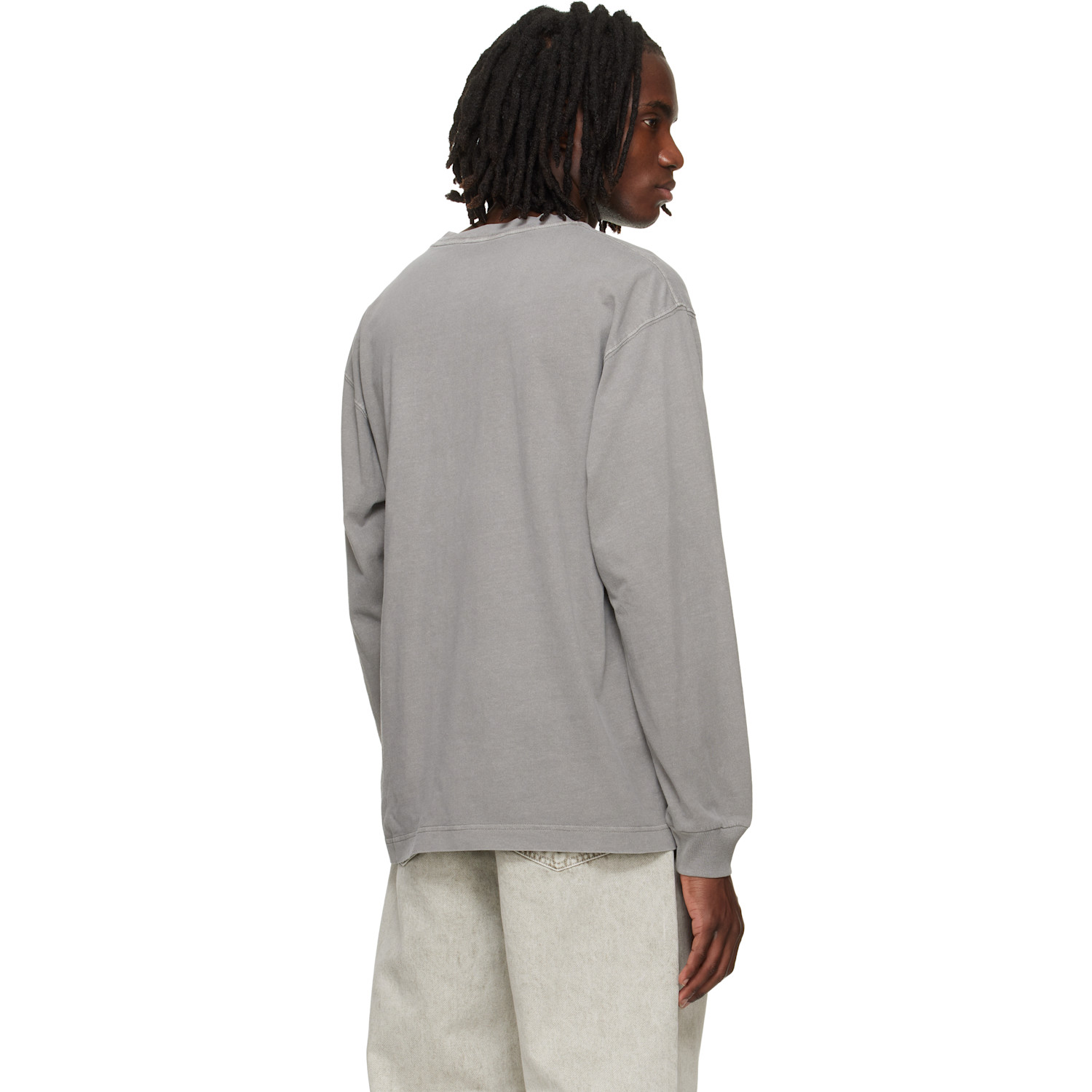  Carhartt Work In Progress Gray Long Sleeve Nelson T-shirt 
